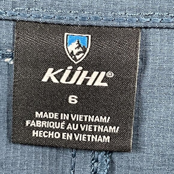 Kuhl Cargo Shorts Womens 6 Horizon Blue Hiking Outdoor Roll Up - Picture 4 of 10